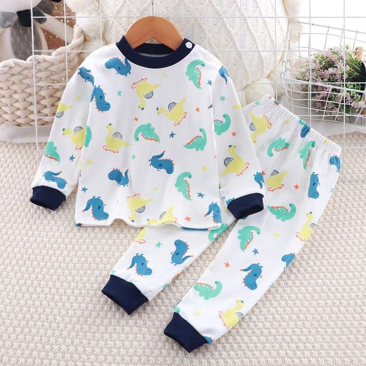 Children Pure Cotton Pajamas Set Home Clothes, 130cm, 140cm