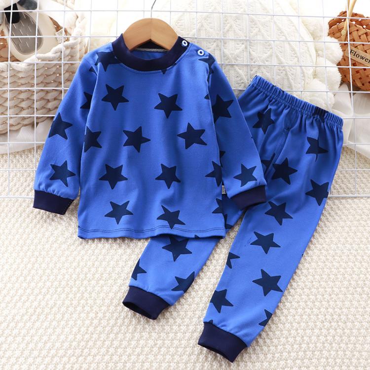 Children Pure Cotton Pajamas Set Home Clothes, 130cm, 140cm