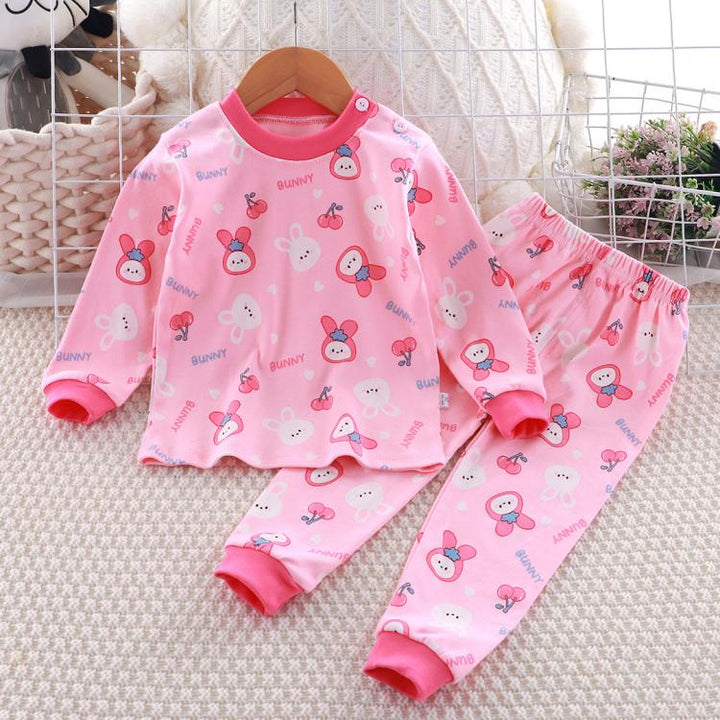 Children Pure Cotton Pajamas Set Home Clothes, 130cm, 140cm