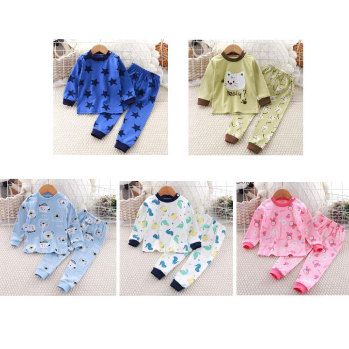 Children Pure Cotton Pajamas Set Home Clothes, 130cm, 140cm