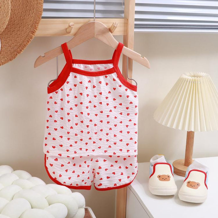 Summer Children Camisole Pajamas Home Clothes, 80cm, 90cm, 100cm, 110cm, 120cm, 130cm, 140cm