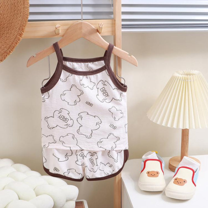 Summer Children Camisole Pajamas Home Clothes, 80cm, 90cm, 100cm, 110cm, 120cm, 130cm, 140cm