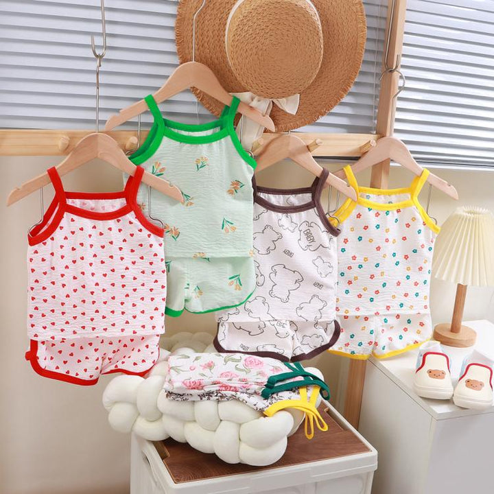 Summer Children Camisole Pajamas Home Clothes, 80cm, 90cm, 100cm, 110cm, 120cm, 130cm, 140cm