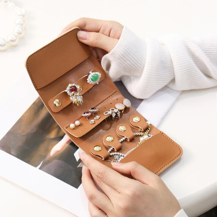 PU Multifunction Jewelry Bag Travel Portable Earrings Rings Necklaces Bracelets Jewelry Storage Bag