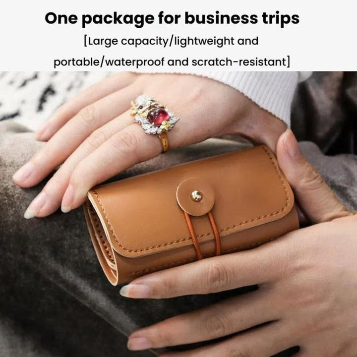 PU Multifunction Jewelry Bag Travel Portable Earrings Rings Necklaces Bracelets Jewelry Storage Bag