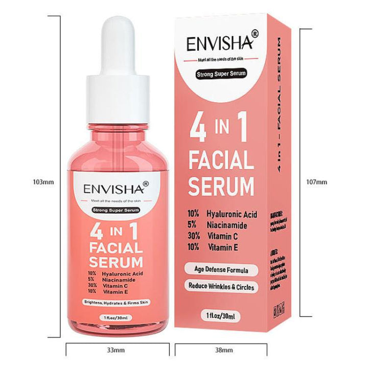 ENVISHA 30ml/ Bottle 4-in-1 Facial Serum Hydrating and Moisturizing Liquid Essence