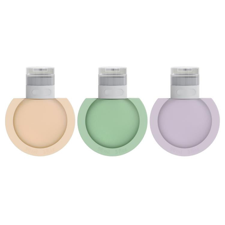 Silicone Bottle Lotion Container Squeeze Refillable Travelling Cream Shampoo Container, 3pcs /Pack 60ML, 3pcs /Pack 90ML