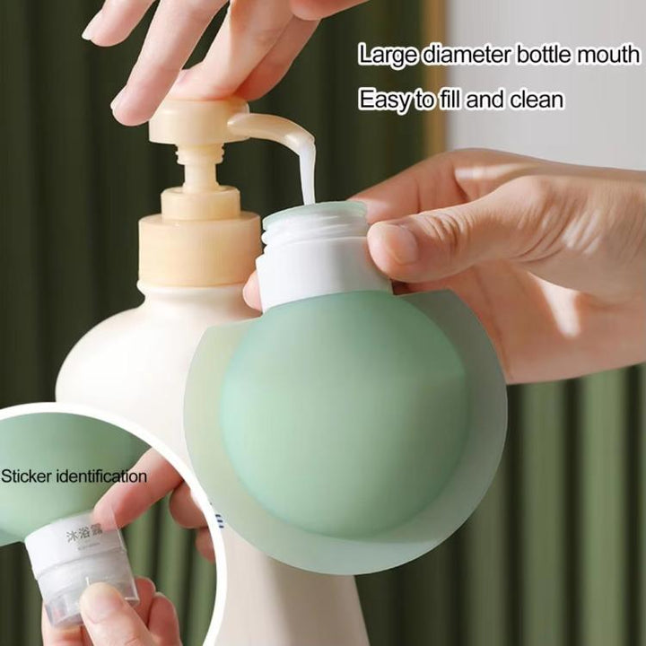 Silicone Bottle Lotion Container Squeeze Refillable Travelling Cream Shampoo Container, 3pcs /Pack 60ML, 3pcs /Pack 90ML