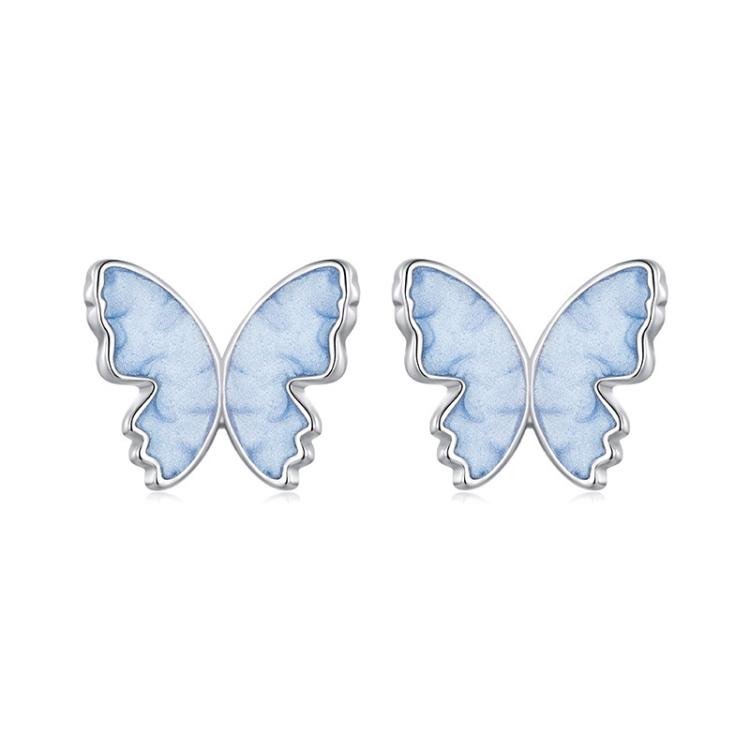 S925 Sterling Silver Butterfly Earrings Fresh Animal Earrings