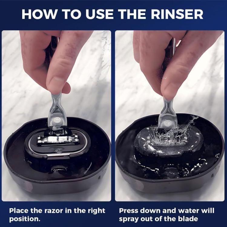 Razor Rinser No Batteries Need Save Water Shaver Cleaner