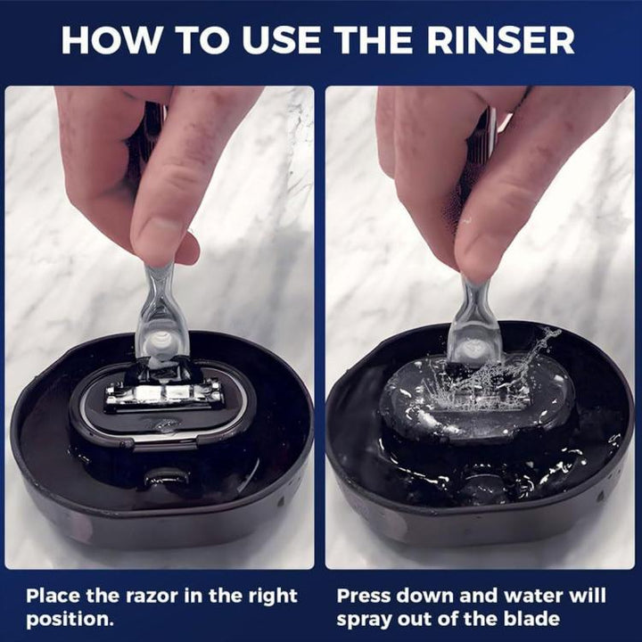 Razor Rinser No Batteries Need Save Water Shaver Cleaner