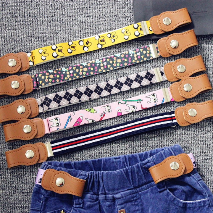 Snap Version Children Weaving Cloth Elastic Force Belt