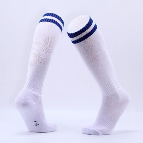 Children Football Socks Boys Soccer Sock Kid Above Knee Plain Socks Long Soccer Stockings Men Over Knee High Sock, Kids Size, Adult Size