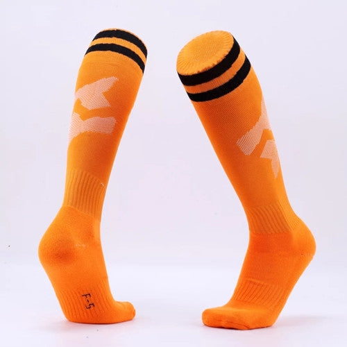 Children Football Socks Boys Soccer Sock Kid Above Knee Plain Socks Long Soccer Stockings Men Over Knee High Sock, Kids Size, Adult Size