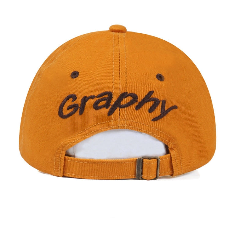 Embroidery Letter Pattern Adjustable Curved Eaves Baseball Cap, Head Circumference: 54-62cm