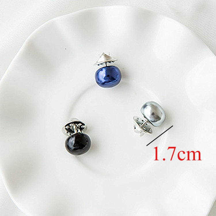 10 PCS Versatile Pearl Stud Buckle Anti-light Collar Buttonigan Shawl Pin Needle Diy Scarf Collar Pin Brooch Pin, Black, Red, Champagne, Sliver, White, Purple, Random Color