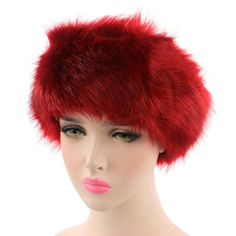 Unisex Winter Imitation Fur Headband Bomber Hat, L（58-60cm）