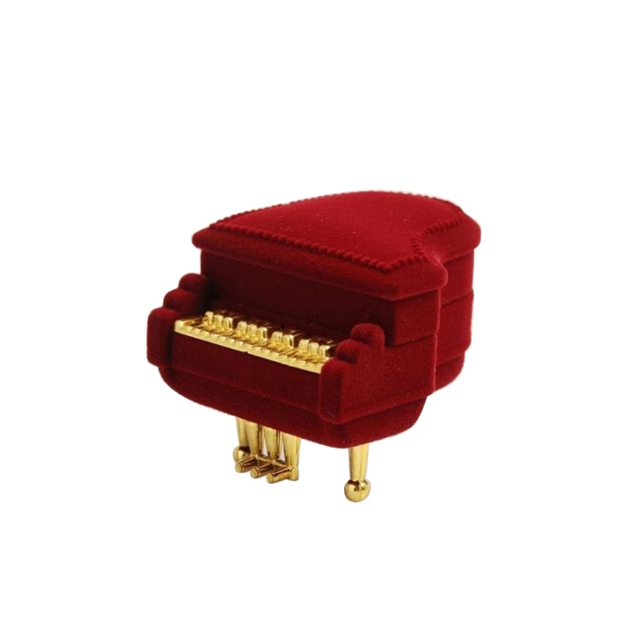 Piano Shape Ring Box Earring Packing Pendant Jewelry Box Storage Case Gift Case