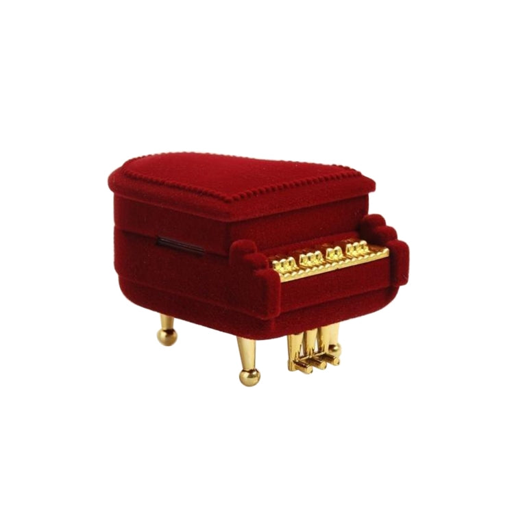 Piano Shape Ring Box Earring Packing Pendant Jewelry Box Storage Case Gift Case