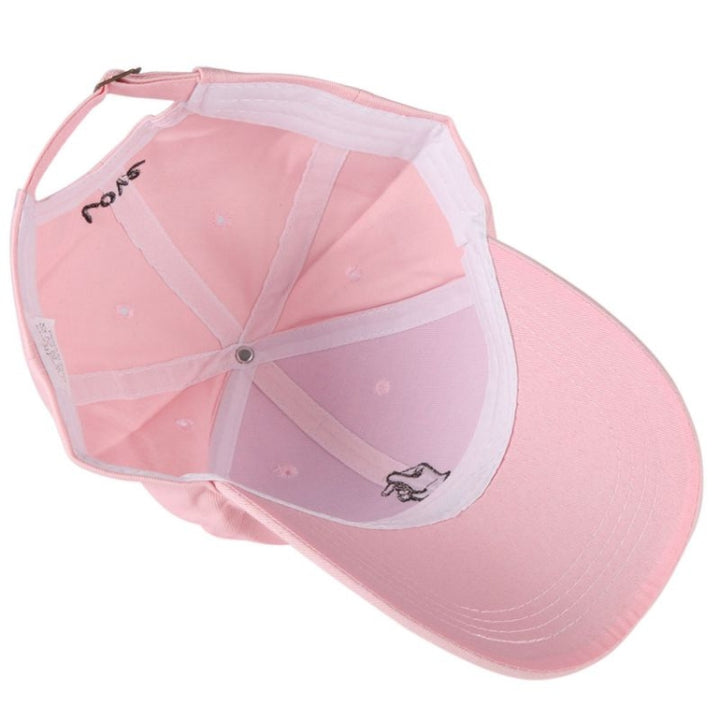 Adjustable Small Hand Embroidery Pattern Sunshade Baseball Cap, M（56-58cm）