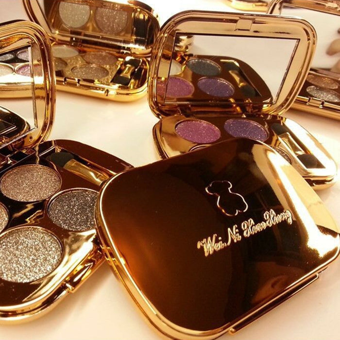 Professional  Eye Makeup Eyeshadow Palette Gold Smoky Cosmetics Makeup Palette Diamond Bright Glitter Eye Shadow