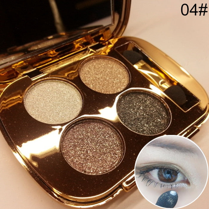 Professional  Eye Makeup Eyeshadow Palette Gold Smoky Cosmetics Makeup Palette Diamond Bright Glitter Eye Shadow