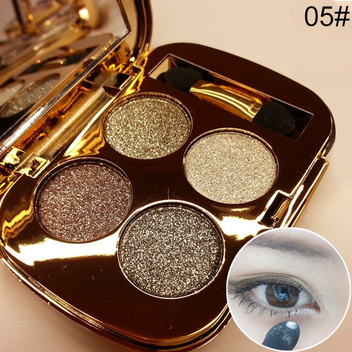 Professional  Eye Makeup Eyeshadow Palette Gold Smoky Cosmetics Makeup Palette Diamond Bright Glitter Eye Shadow