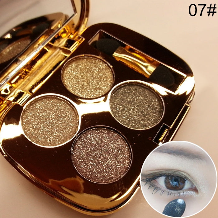 Professional  Eye Makeup Eyeshadow Palette Gold Smoky Cosmetics Makeup Palette Diamond Bright Glitter Eye Shadow