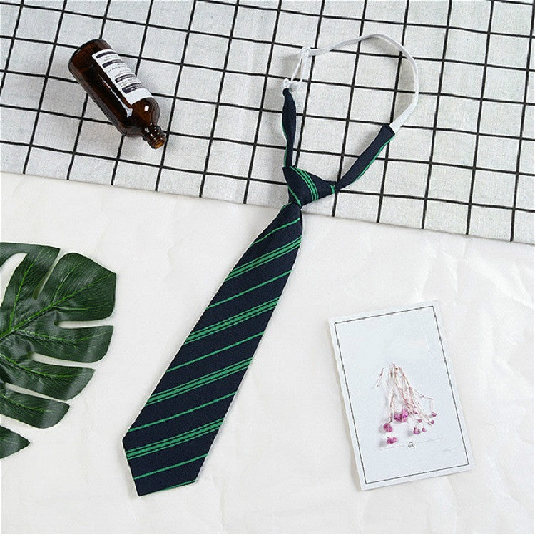 Lattice Stripe Pattern Cotton Short Rubber Band Bow Tie Clothing Accessories