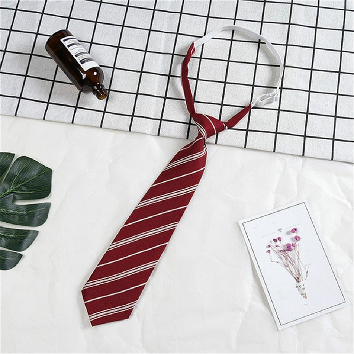 Lattice Stripe Pattern Cotton Short Rubber Band Bow Tie Clothing Accessories