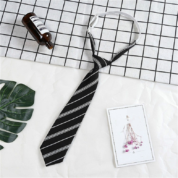 Lattice Stripe Pattern Cotton Short Rubber Band Bow Tie Clothing Accessories