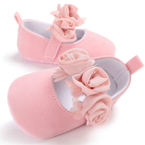 Lovely Flower Baby Girl Newborn Crib Shoes Soft Prewalker Anti-slip Baby Shoes, 11cm, 12cm, 13cm