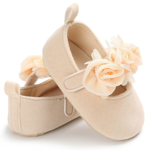 Lovely Flower Baby Girl Newborn Crib Shoes Soft Prewalker Anti-slip Baby Shoes, 11cm, 12cm, 13cm