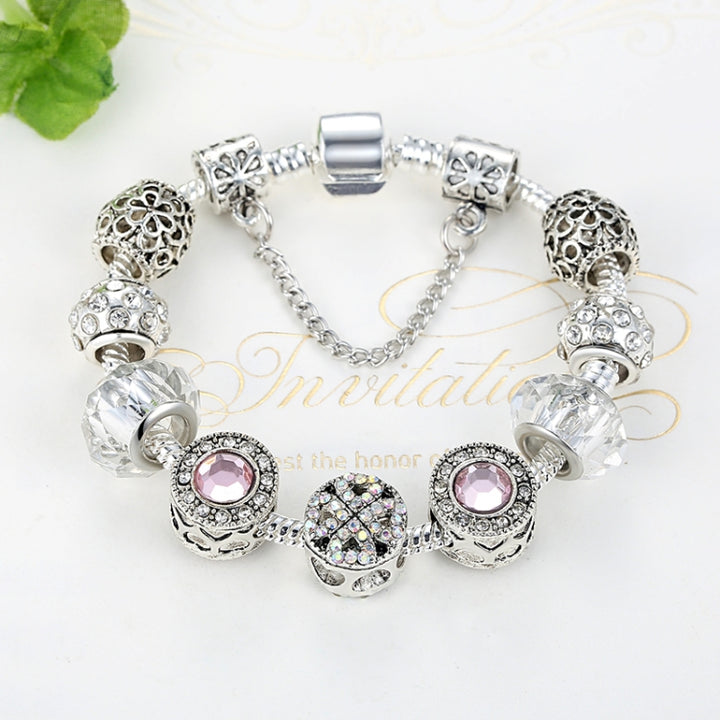 Women Fashion Simple Panjia Opal Crystal Alloy Bracelet, 17cm, 18cm, 19cm, 20cm, 21cm