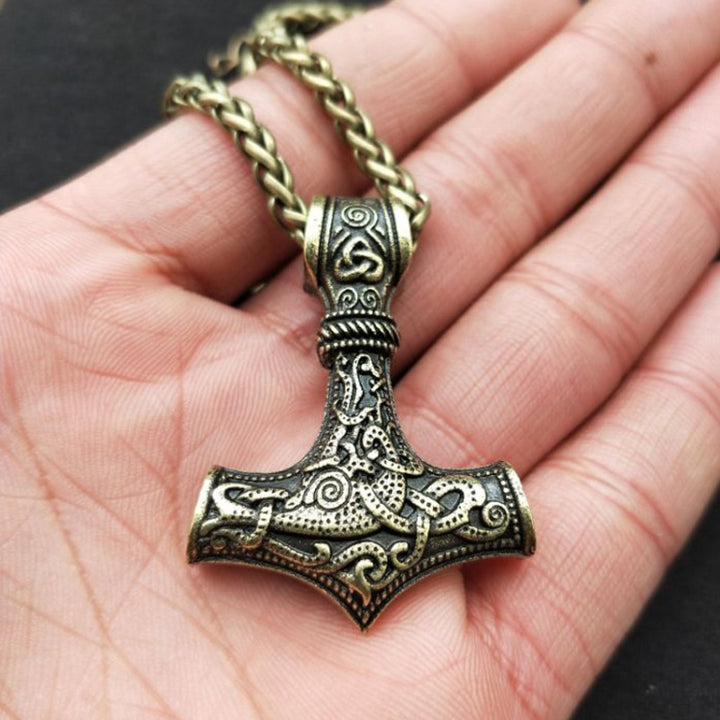 Mjolnir Pendant Viking Protective Talisman Hammer Necklace, TBD074879001A, TBD074879001C, TBD074879001F, TBD074879001B, TBD074879001D, TBD074879001E