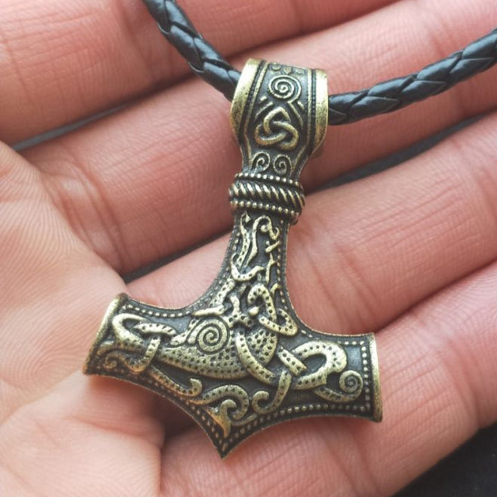 Mjolnir Pendant Viking Protective Talisman Hammer Necklace, TBD074879001A, TBD074879001C, TBD074879001F, TBD074879001B, TBD074879001D, TBD074879001E