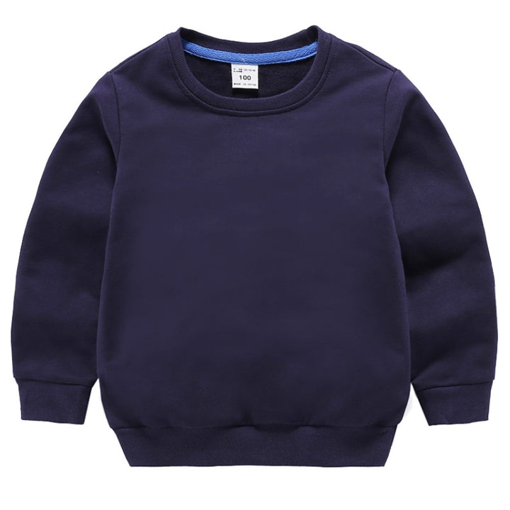 Autumn Solid Color Bottoming Children's Sweatshirt Pullover, 80cm, 90cm