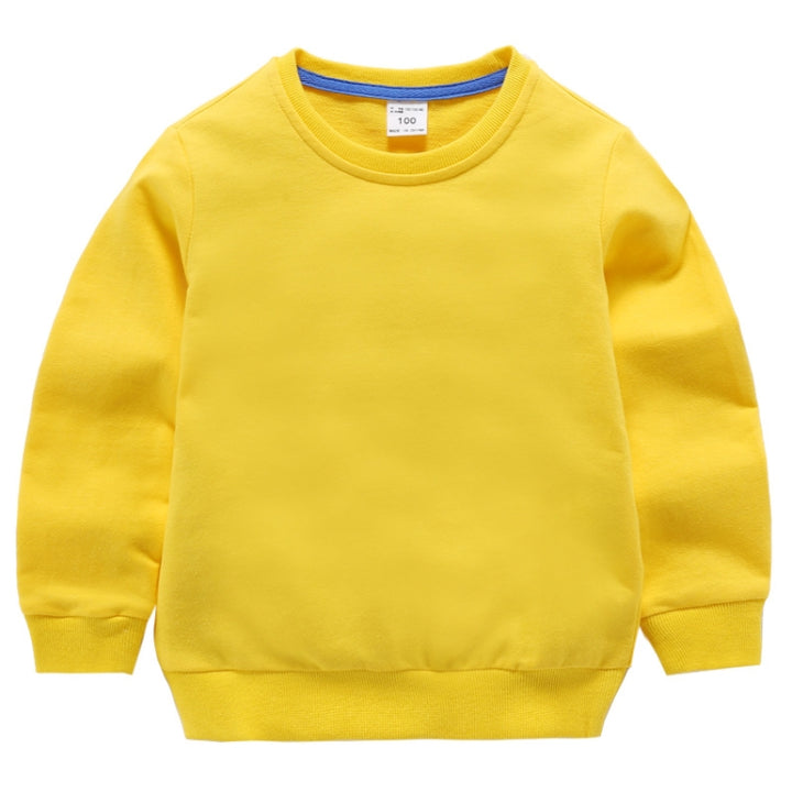 Autumn Solid Color Bottoming Children's Sweatshirt Pullover, 80cm, 90cm