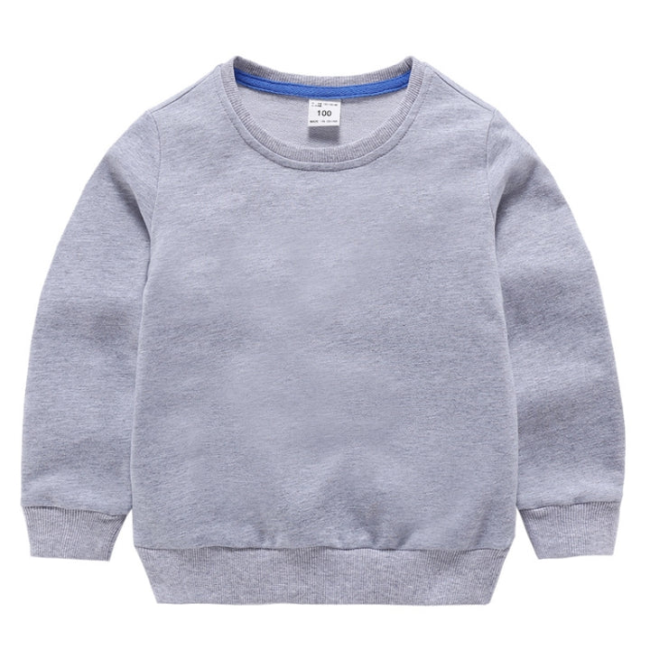 Autumn Solid Color Bottoming Children's Sweatshirt Pullover, 80cm, 90cm