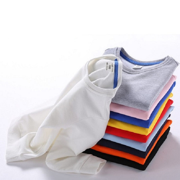 Autumn Solid Color Bottoming Children's Sweatshirt Pullover, 100cm, 110cm