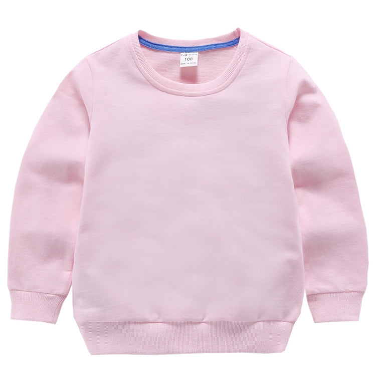 Autumn Solid Color Bottoming Children's Sweatshirt Pullover, 140cm