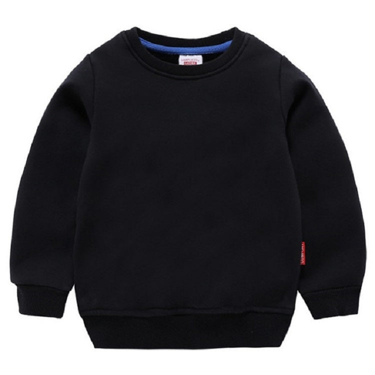 Autumn Solid Color Bottoming Children's Sweatshirt Pullover, 140cm