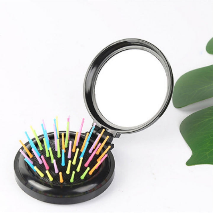 Travel Easy To Carry Folding Massage Mirror Comb