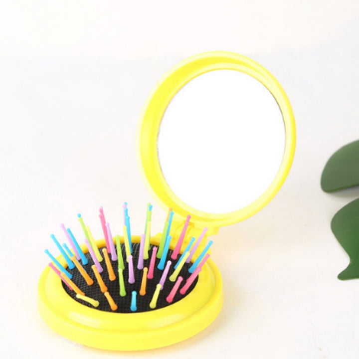 Travel Easy To Carry Folding Massage Mirror Comb