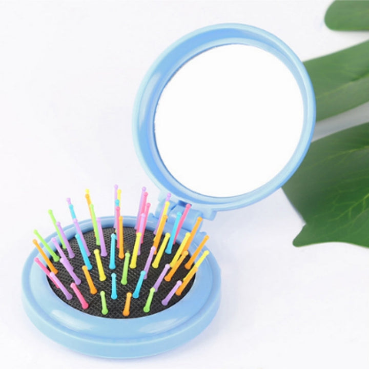 Travel Easy To Carry Folding Massage Mirror Comb