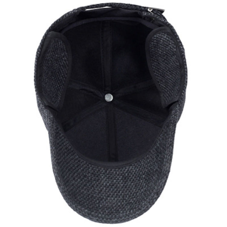 Winter Casual Baseball Cap Outdoor Thickened Warm Bomber Hats for Men, Adjustable