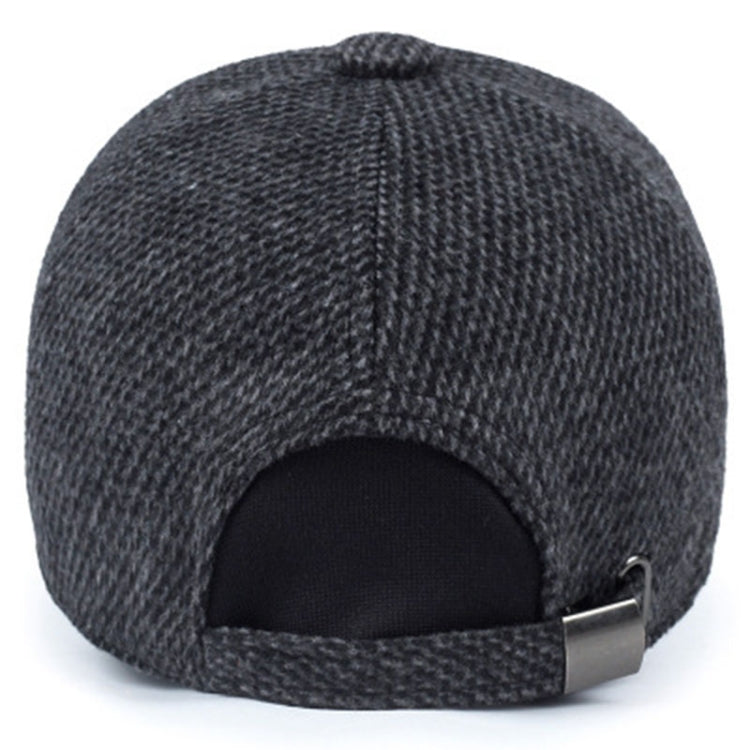 Winter Casual Baseball Cap Outdoor Thickened Warm Bomber Hats for Men, Adjustable