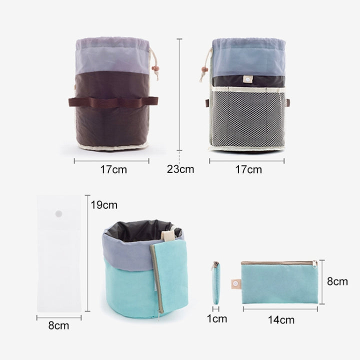 Large-capacity Cosmetic Bag Travel Suit Wash Bag Outdoor Waterproof Storage Bag Cylinder Wash Bag