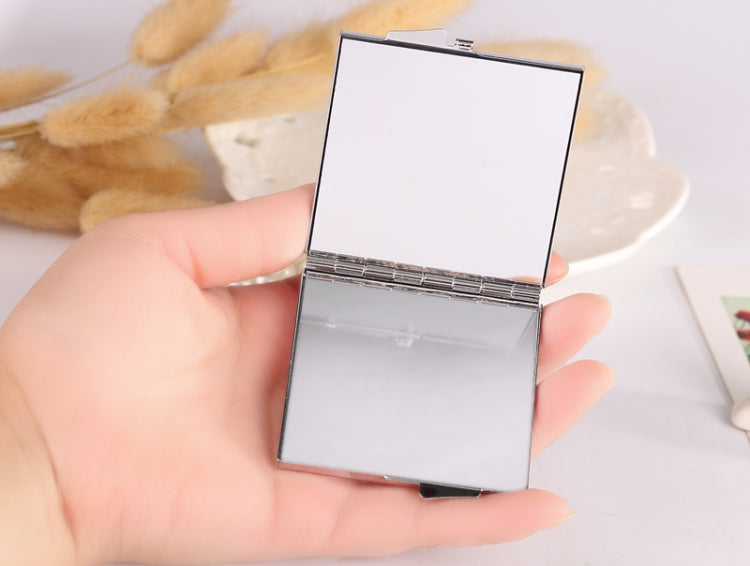 Hand-made Diamond Mini Folding Cosmetic Mirror Portable Mirror Double-side Gem Bow