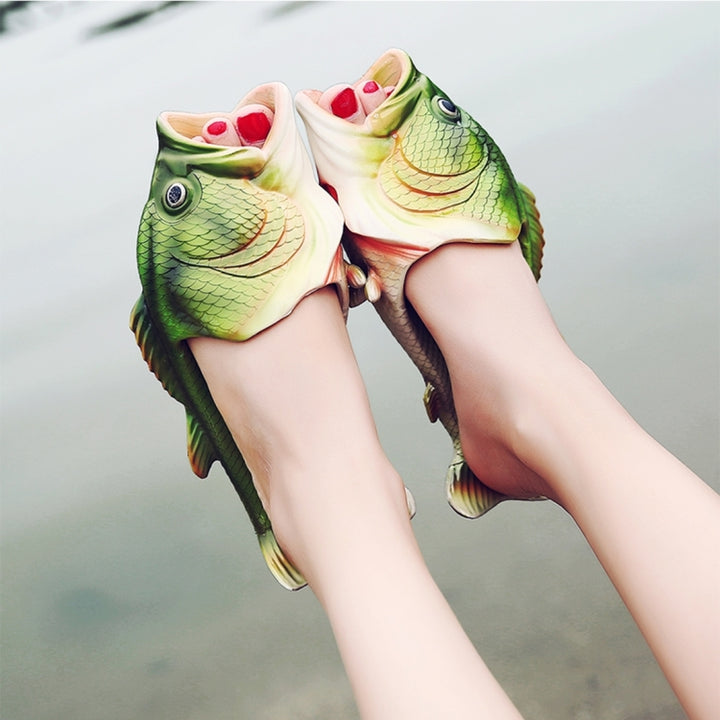 Fish Style EVA Material Summer Beach Sandals Simulation Fish Beach Slippers for Children and Women, Size: 34#, Size: 34#